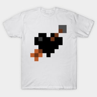 Shot Through My Black Pixel Heart T-Shirt